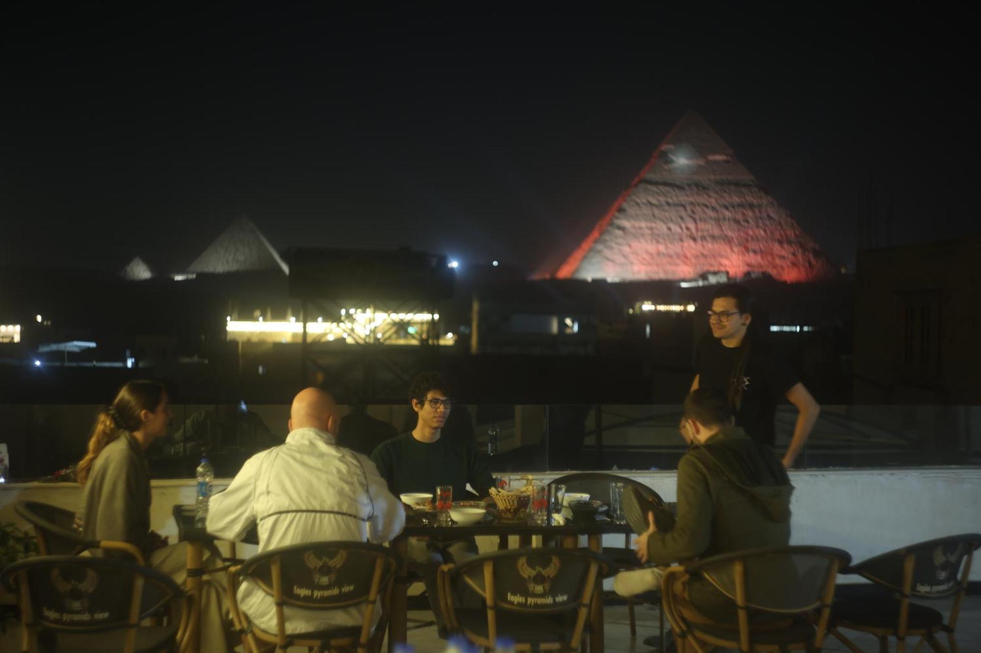 Eagles Pyramids View Hotel Kafret el-Gabal Exterior foto